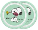 Geda Labels Snoopy Kids Frühstücksteller 2er Set Mintgrün Melamin Bild 2