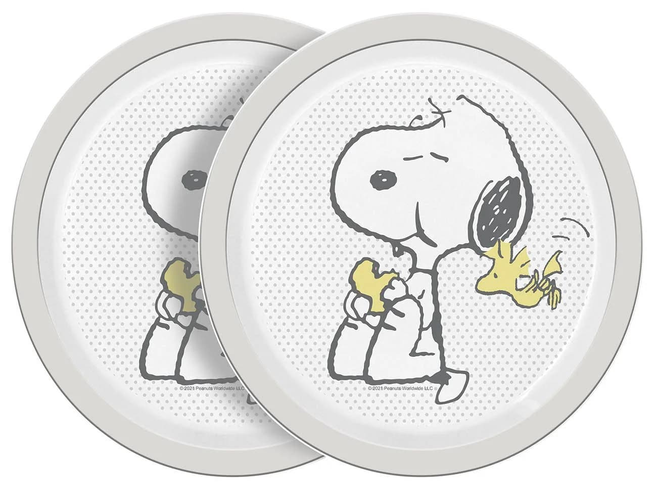 Geda Labels GmbH Frühstücksteller Snoopy 2er Set 21,5 cm grau/weiß - Bild 2