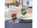 Geda Labels Harry Potter Hogwarts Wappen Trinkglas-Set 2-tlg. Glas Rot Bild 1