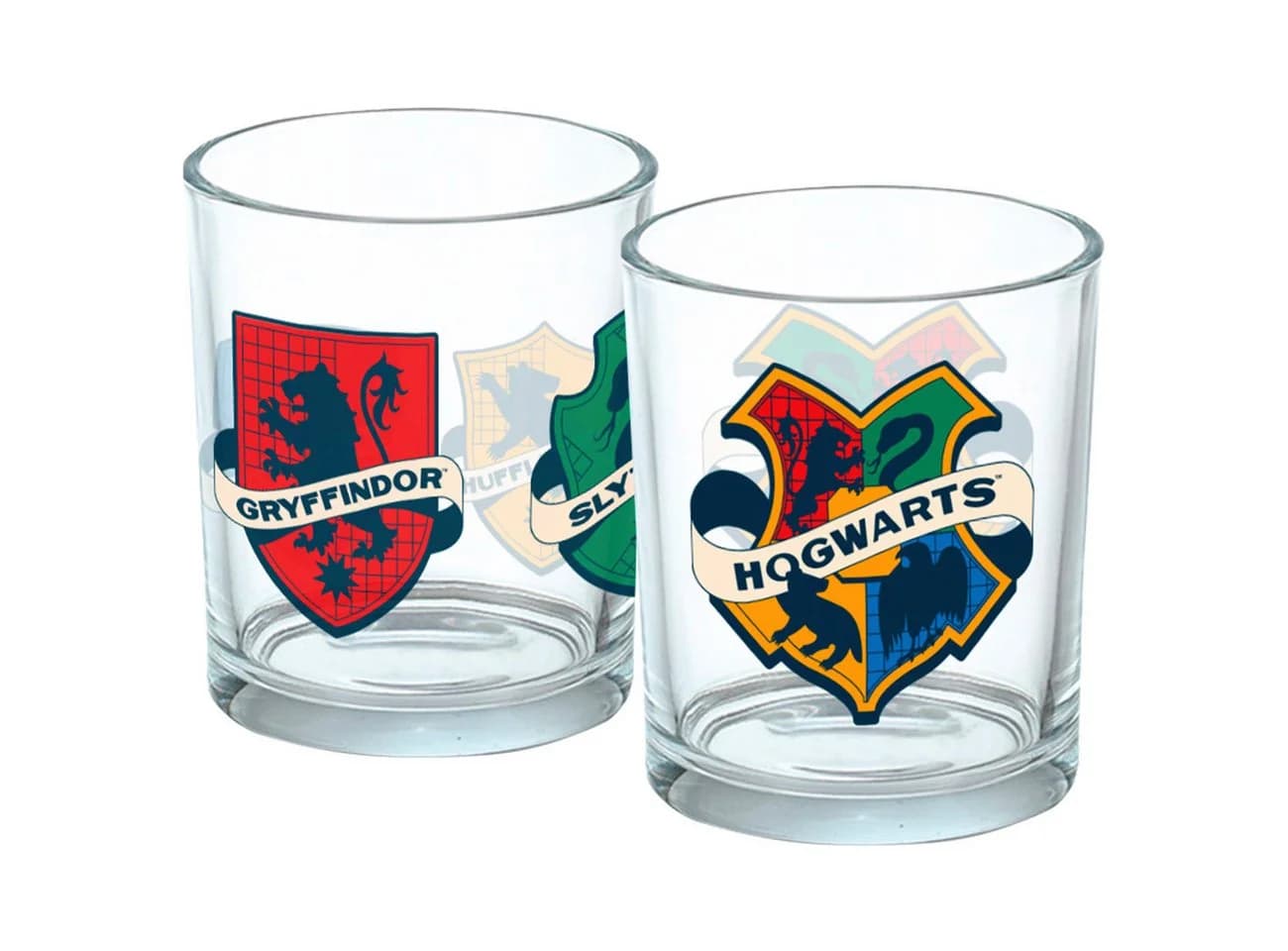 Geda Labels Harry Potter Hogwarts Wappen Trinkglas-Set 2-tlg. Glas Rot - Bild 2