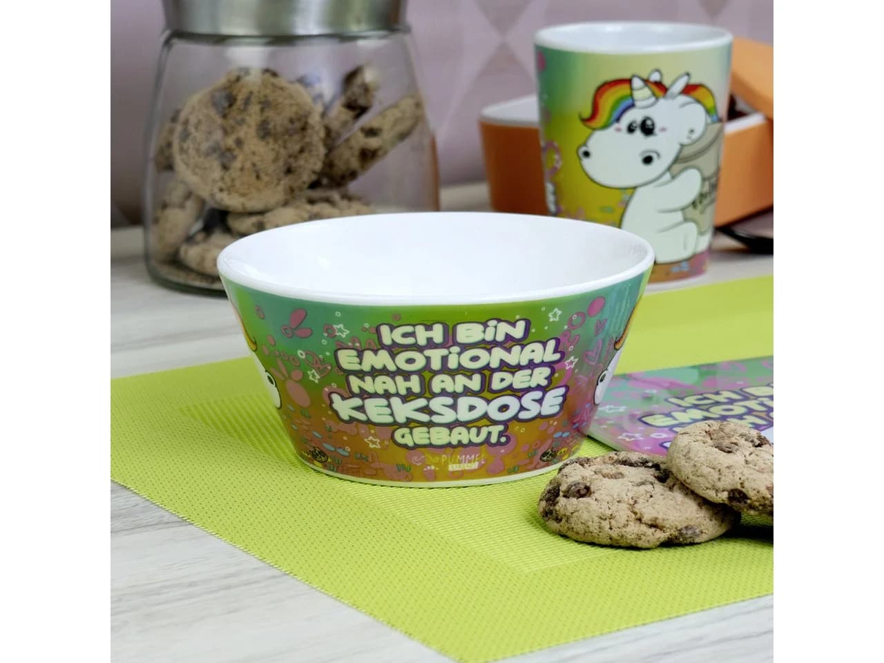 Geda Labels Pummeleinhorn Müslischale Keramik Rosa 390ml - Bild 3