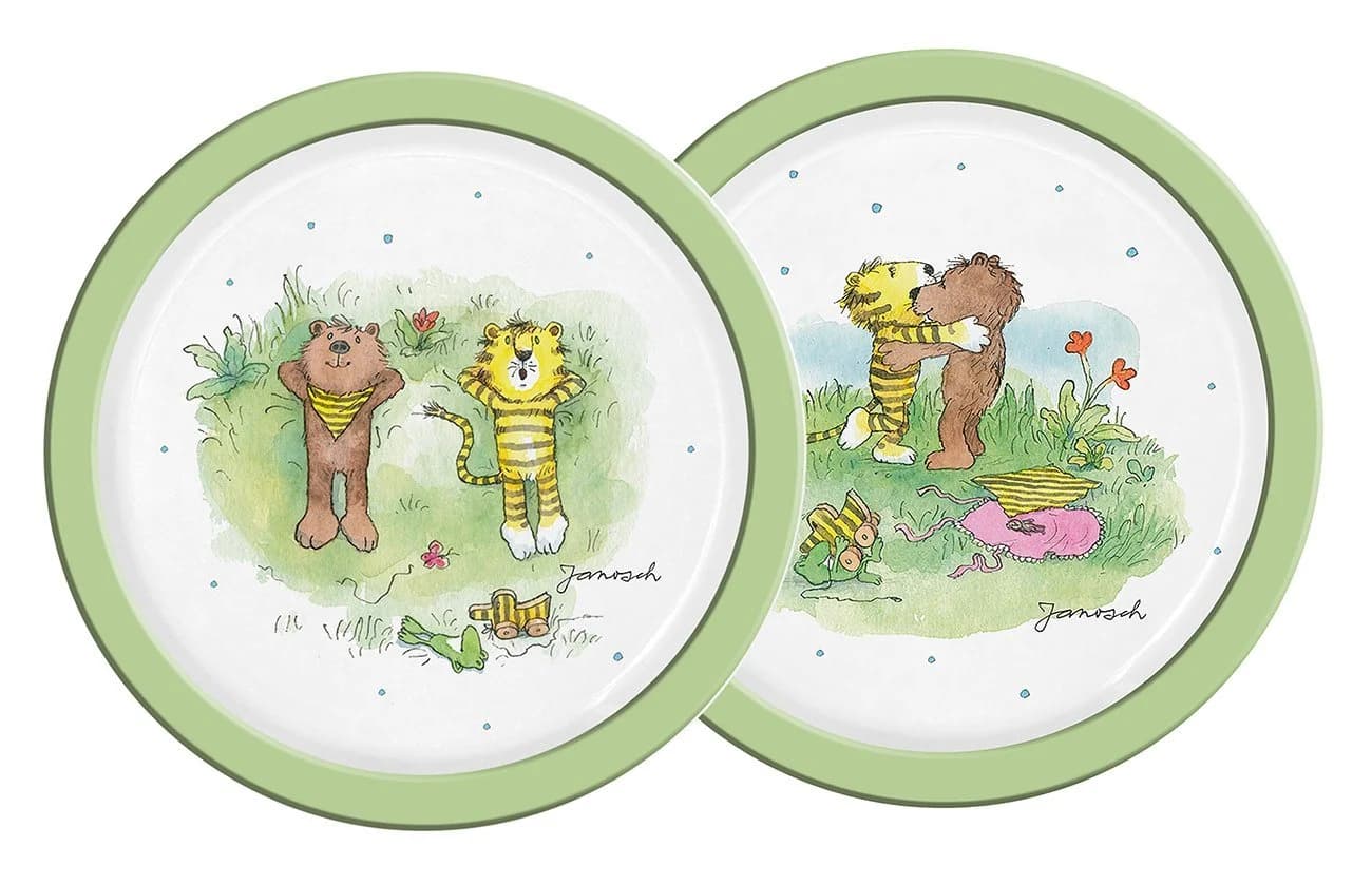 Geda Labels Kindergeschirr-Set Janosch Kids 2-tlg. PP Grün - Bild 2