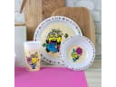 Geda Labels Kindergeschirr-Set Minions 3-tlg. Beige/Braun PP Bild 1