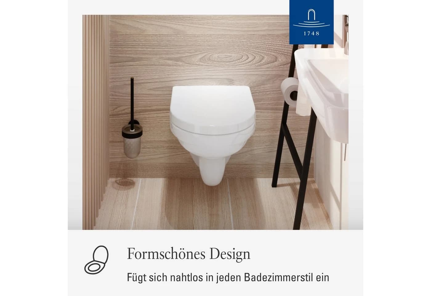 Villeroy & Boch O.Novo WC-Sitz 9M406101 Compact Weiß Edelstahl