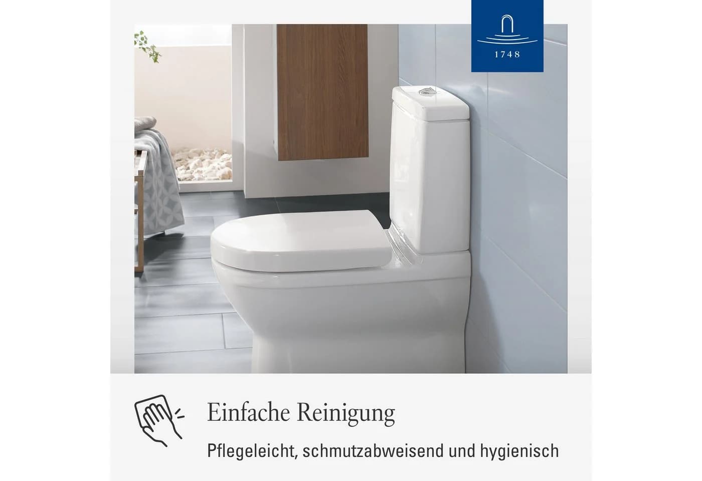 Villeroy & Boch O.Novo WC-Sitz 9M406101 Compact Weiß Edelstahl - Bild 3