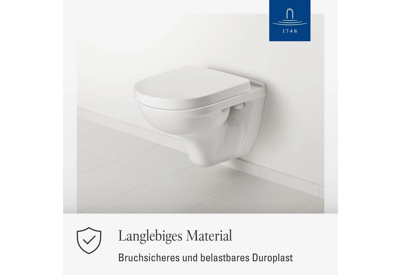 Villeroy & Boch O.Novo WC-Sitz 9M406101 Compact Weiß Edelstahl - Bild 4