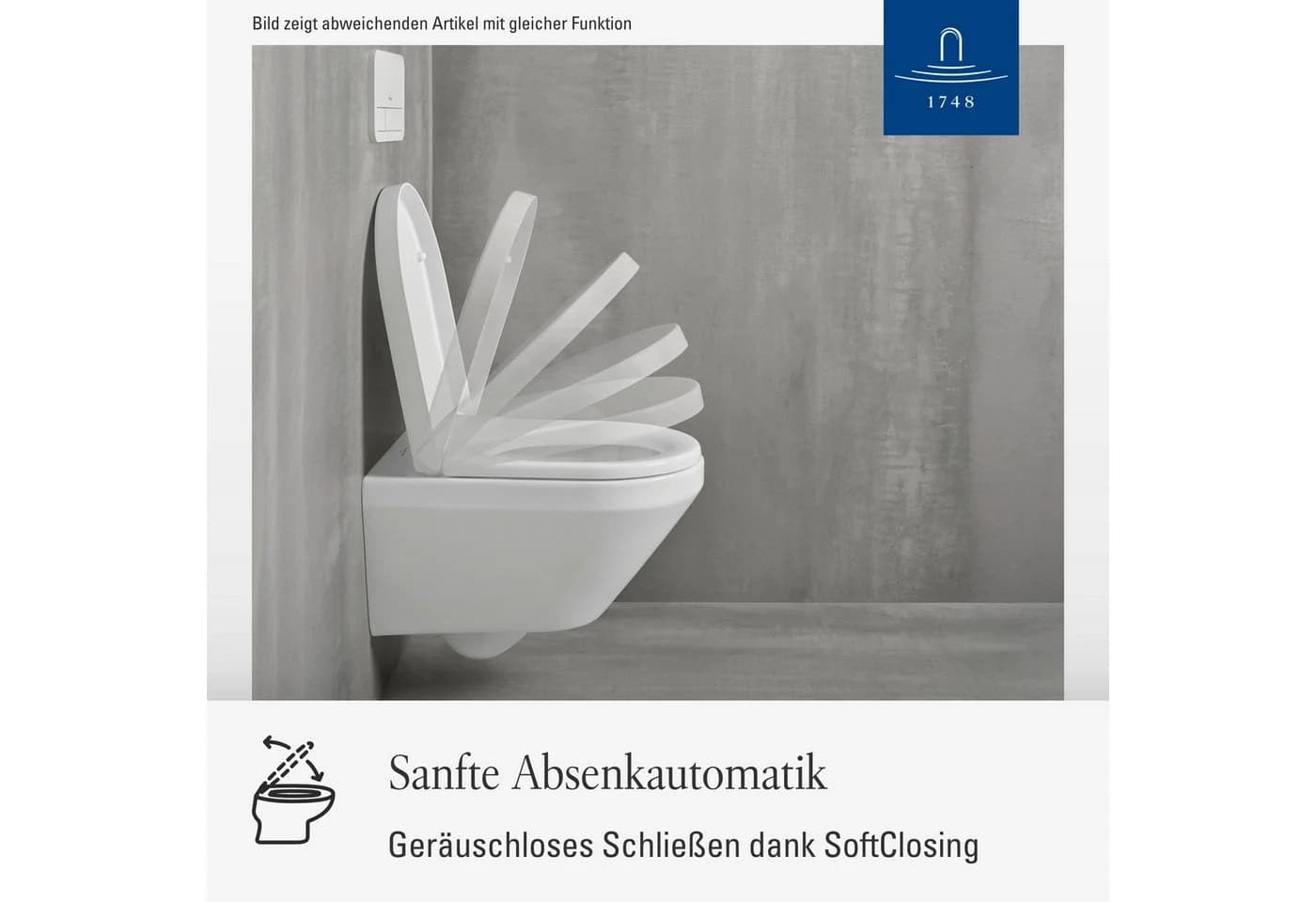 Villeroy & Boch Subway 2.0 WC-Sitz 9M68S101 Scharniere Edelstahl, weiss, mit SoftClosing