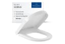Villeroy & Boch Subway 9M55S101 WC Sitz Softclosing Scharniere Edelstahl, weiß Bild 2