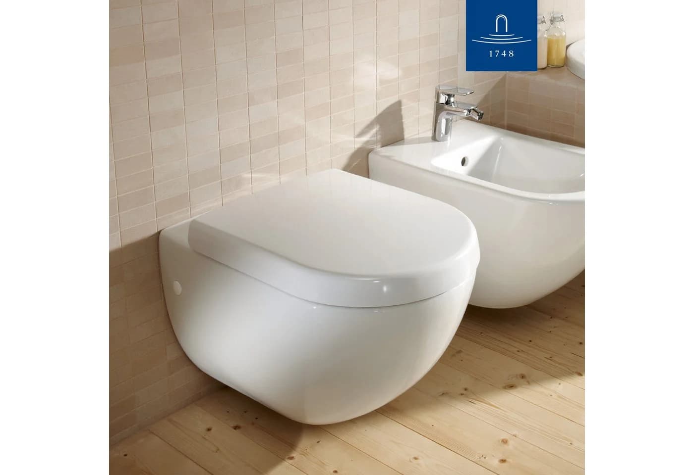 Villeroy & Boch Subway 9M55S101 WC Sitz Softclosing Scharniere Edelstahl, weiß - Bild 5