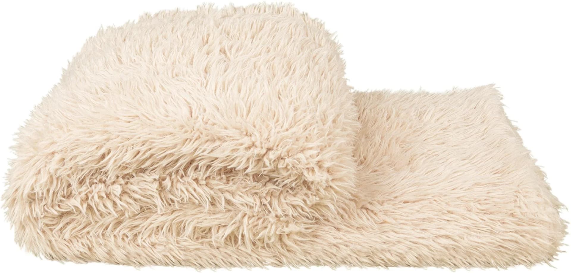 ZOEPPRITZ1828 Reborn Wohndecke Beige Kunstfell 140x190cm
