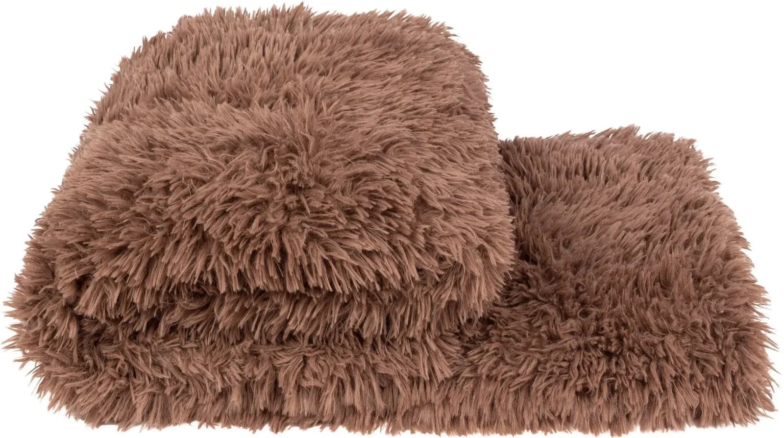 ZOEPPRITZ1828 Wohndecke Reborn Kunstfell Braun Smoke