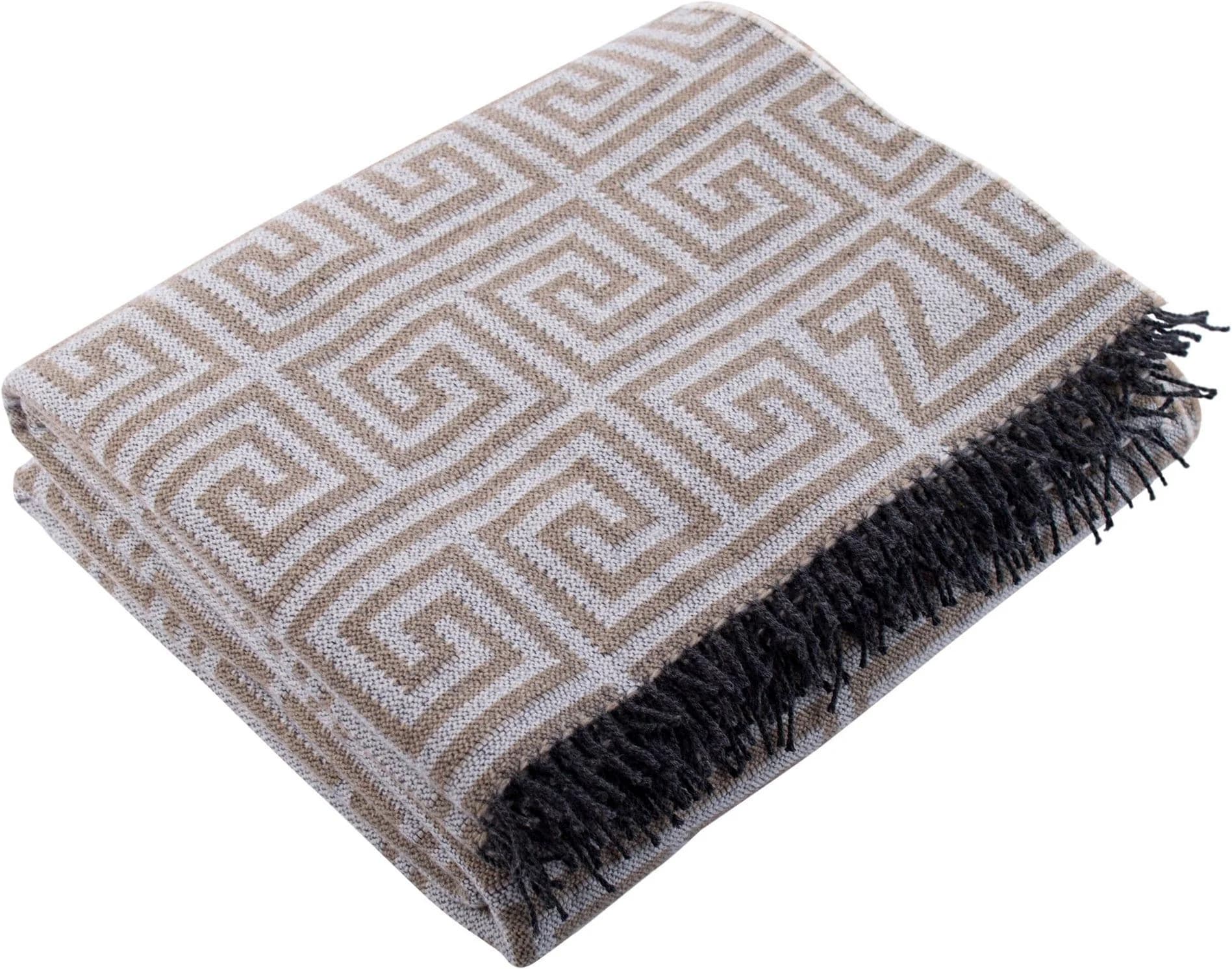 ZOEPPRITZ1828 Legacy Wohndecke Beige Kaschmir-Wollmischung