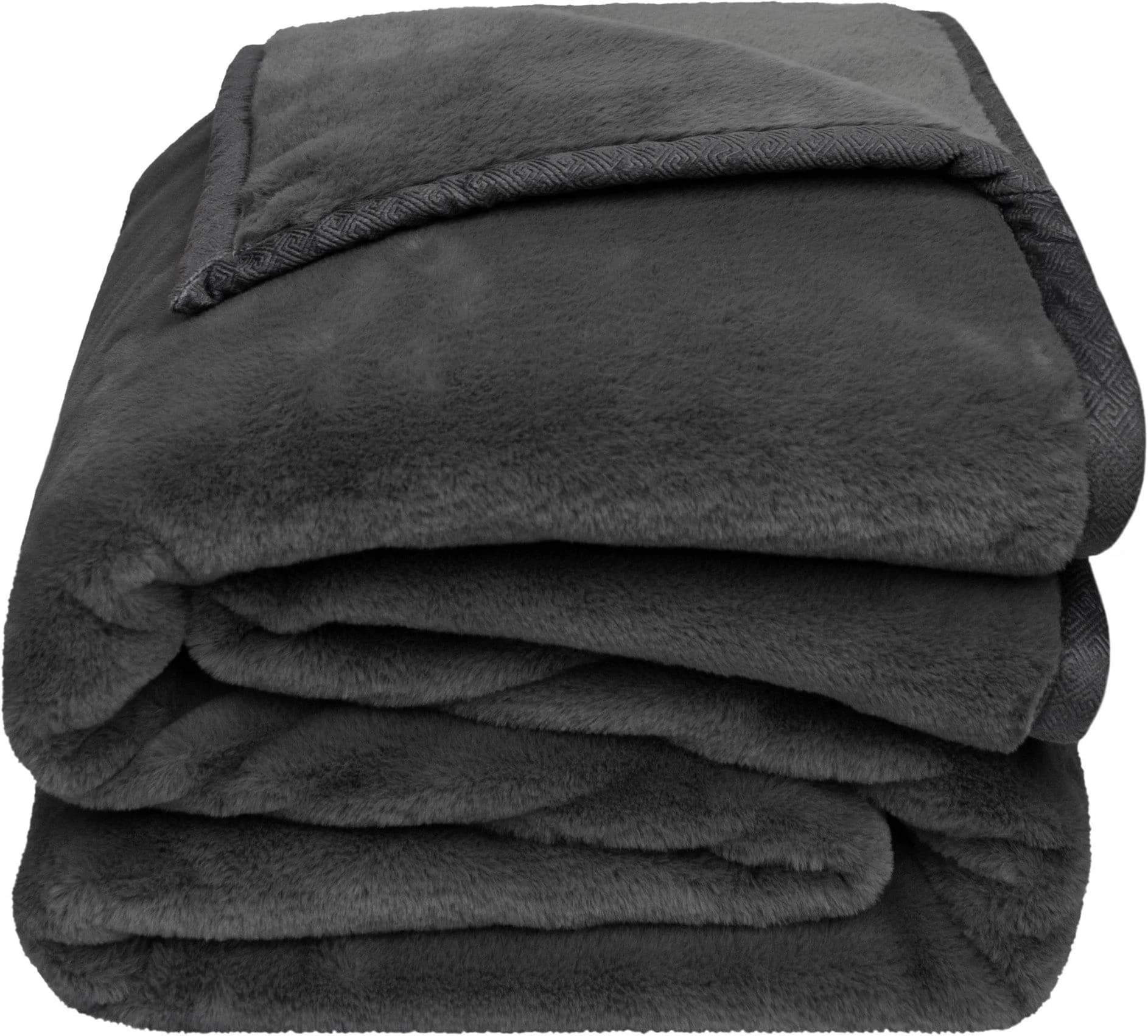 Wohndecke ZOEPPRITZ1828 "The Blanket" anthrazit melange Polyester Felloptik