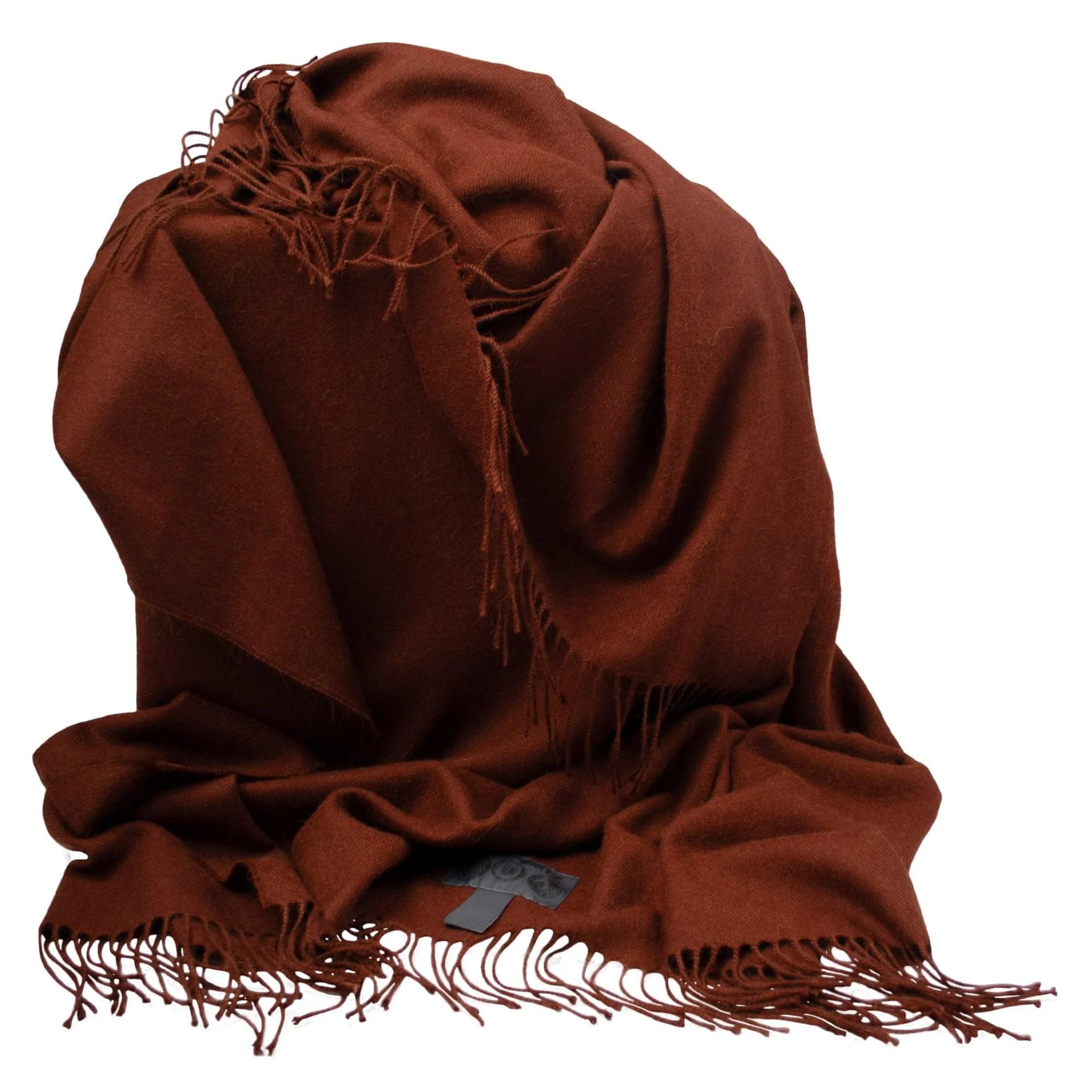 ZOEPPRITZ1828 Alpaca Wohndecke Maroon 100% Kamelhaar