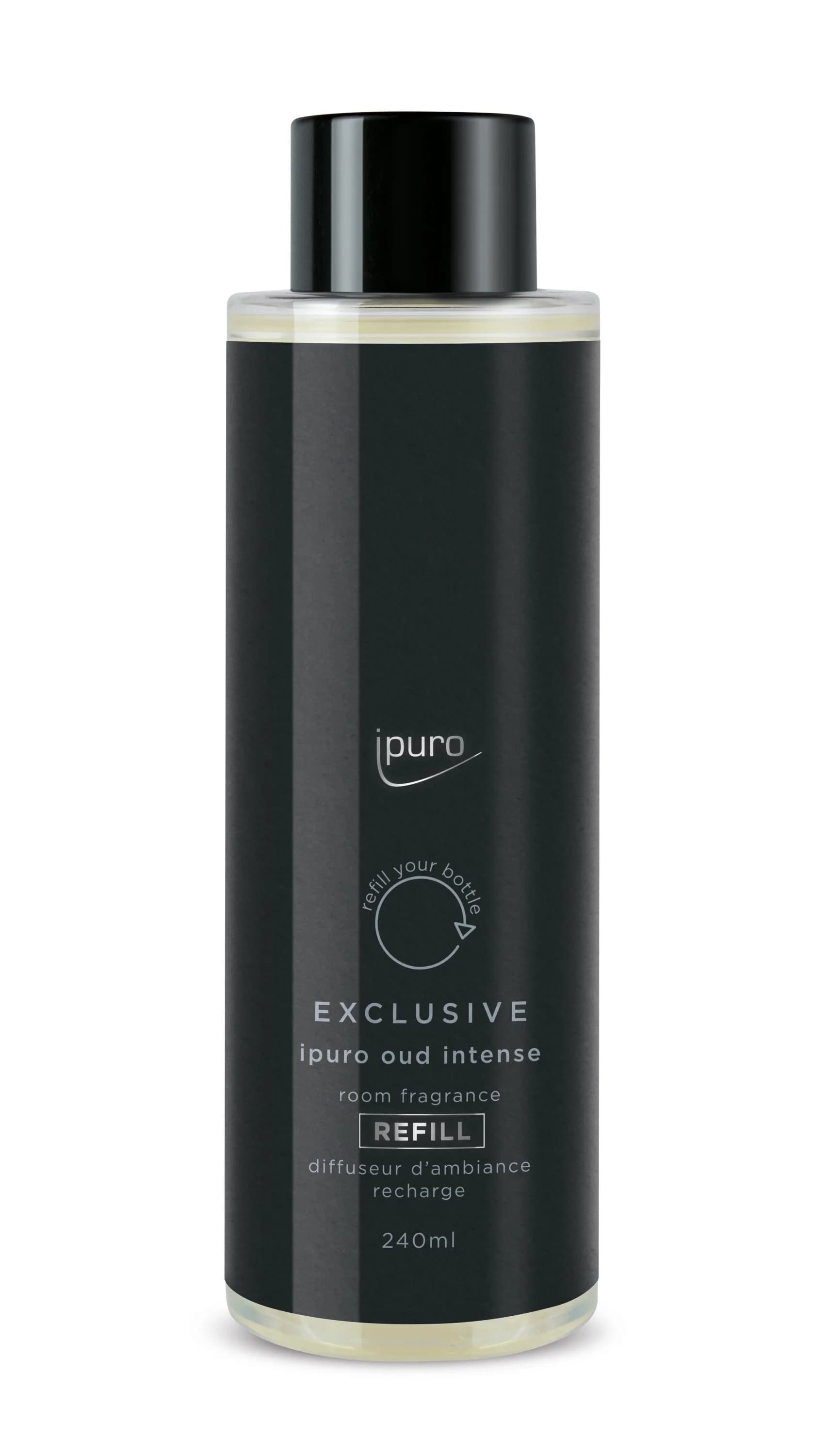 Raumduft ipuro Refill OUD INTENSE 240 ml Kunststoff Schwarz