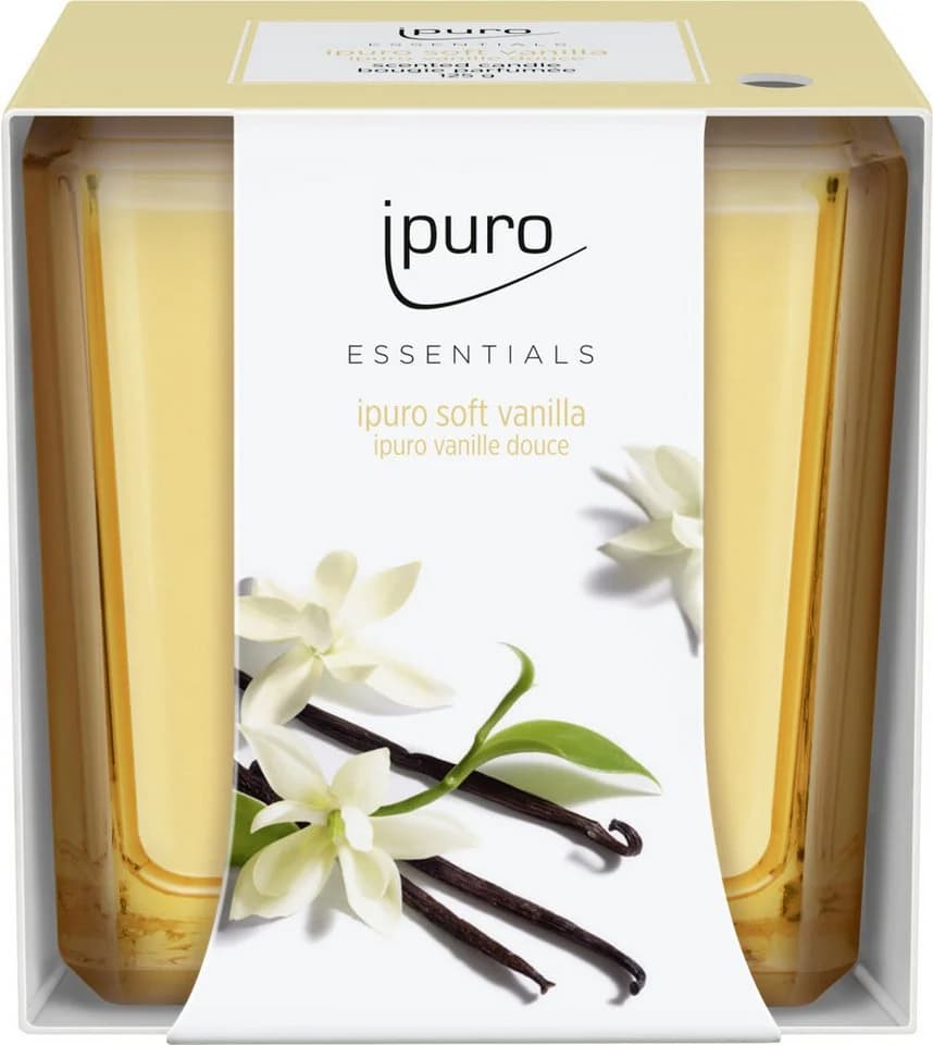 IPURO ESSENTIALS Duftkerze soft vanilla 125 g