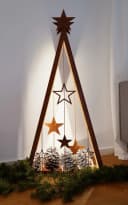 BADEKO Dekobaum Sternenbaum Ammersee mit LED-Beleuchtung Cortenstahl-Optik Bild 2