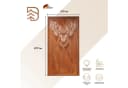 BADEKO Sichtschutzelement Paravent Hirsch Cortenstahloptik Metall Bild 1