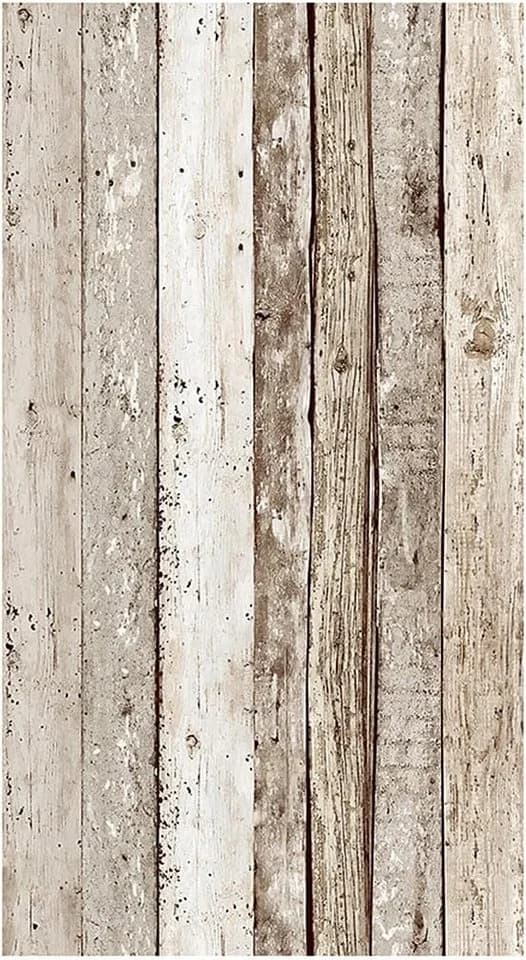 Livingwalls Möbelfolie Klebefolie Holzoptik Beige Braun Selbstklebend - Bild 2