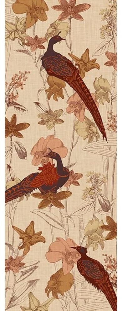 Fototapete ARCHITECTS PAPER Asian Wildlife beige rot Vlies 1x2,8m