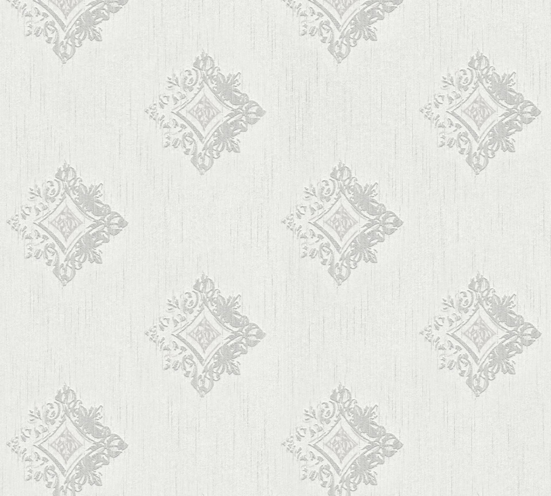 ARCHITECTS PAPER Textiltapete Tessuto Grau-Weiß Vliestapete