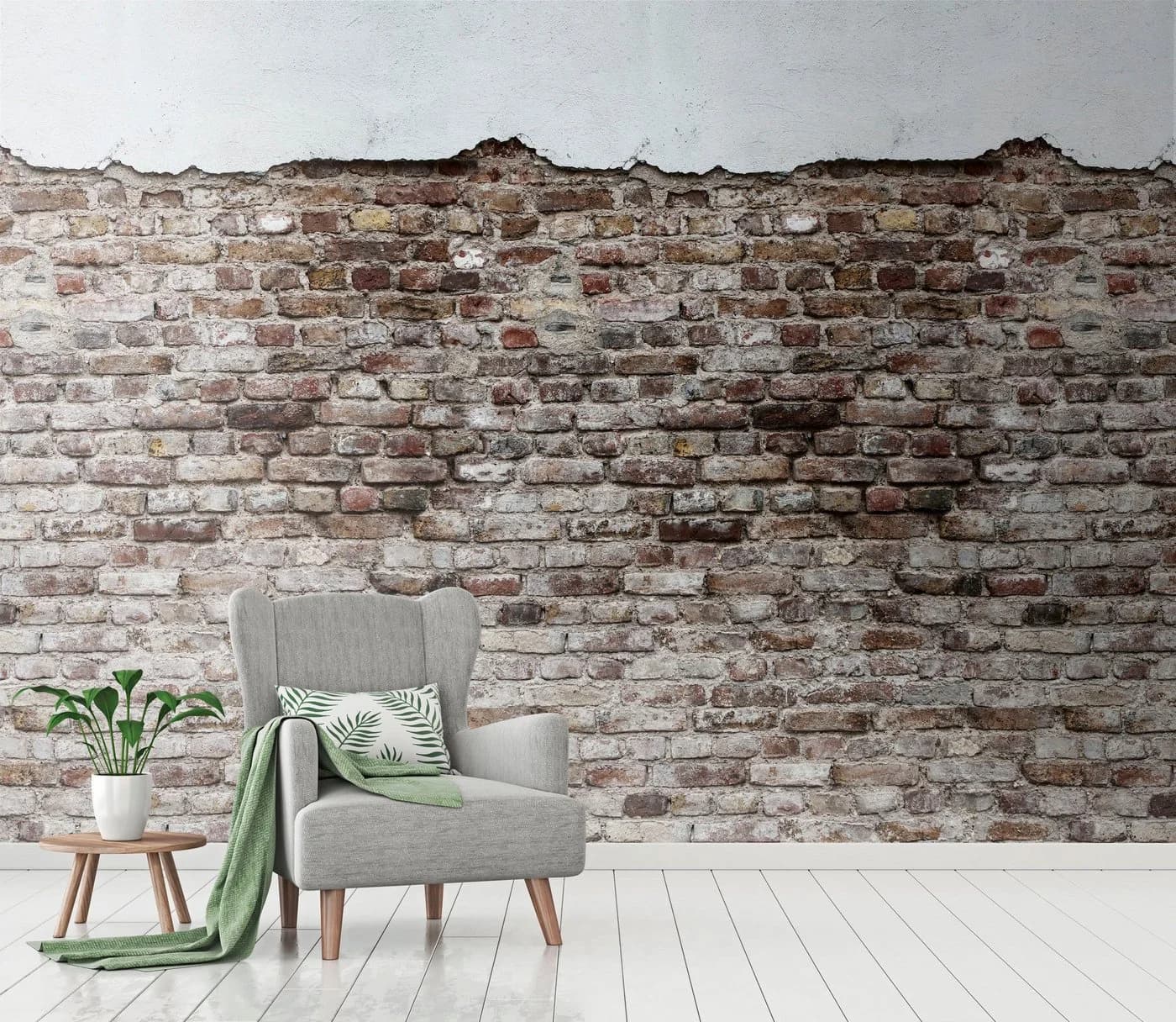 living walls Fototapete The Wall Steinoptik Urban Grau Schwarz