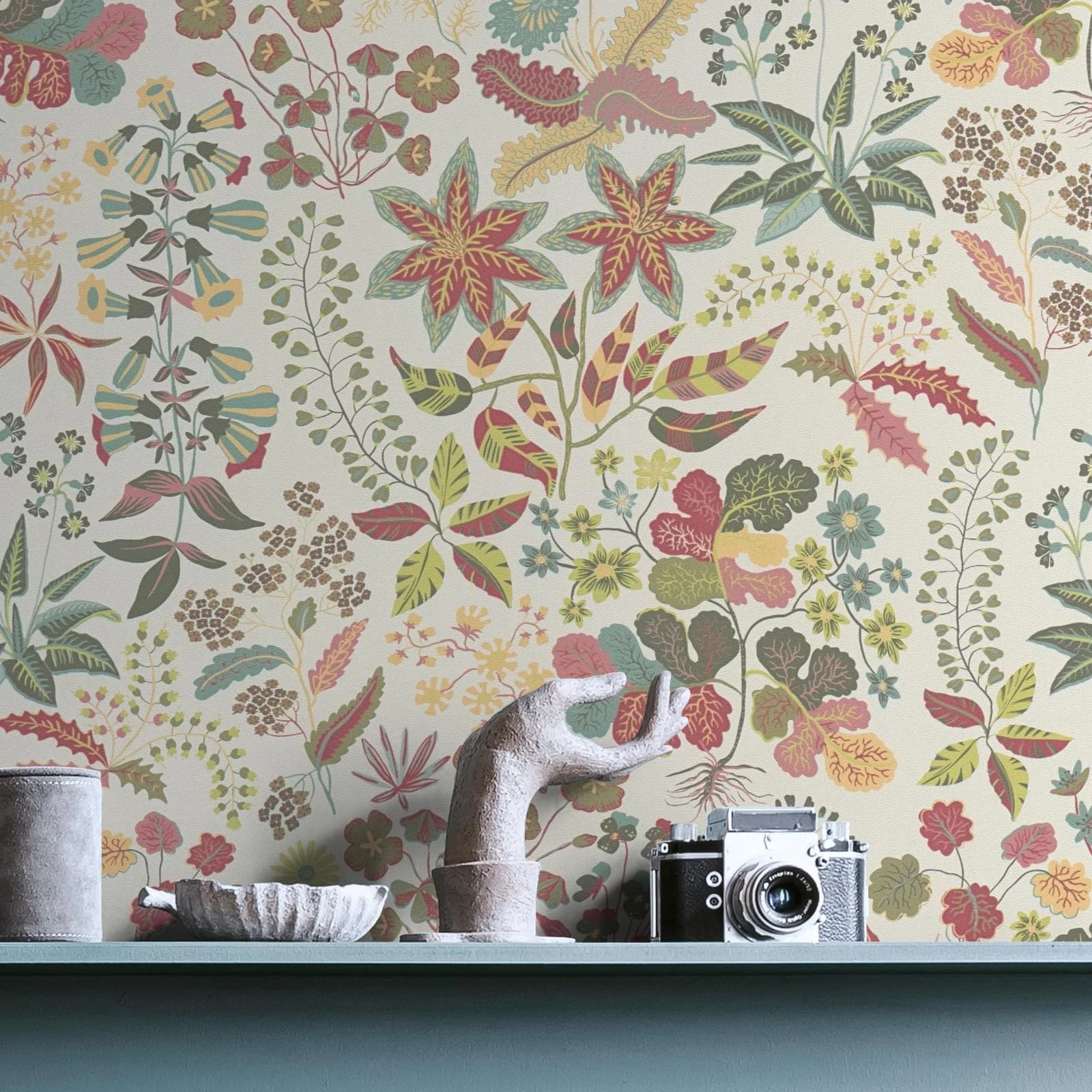 Livingwalls Vliestapete Bunte Blumenwiese Floral Modern