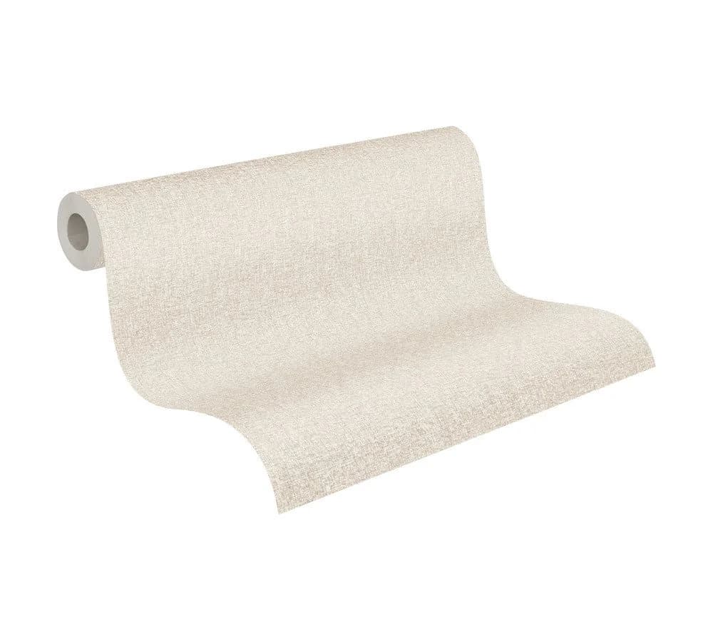 living walls Vliestapete Famous Garden Uni Grau Beige Struktur