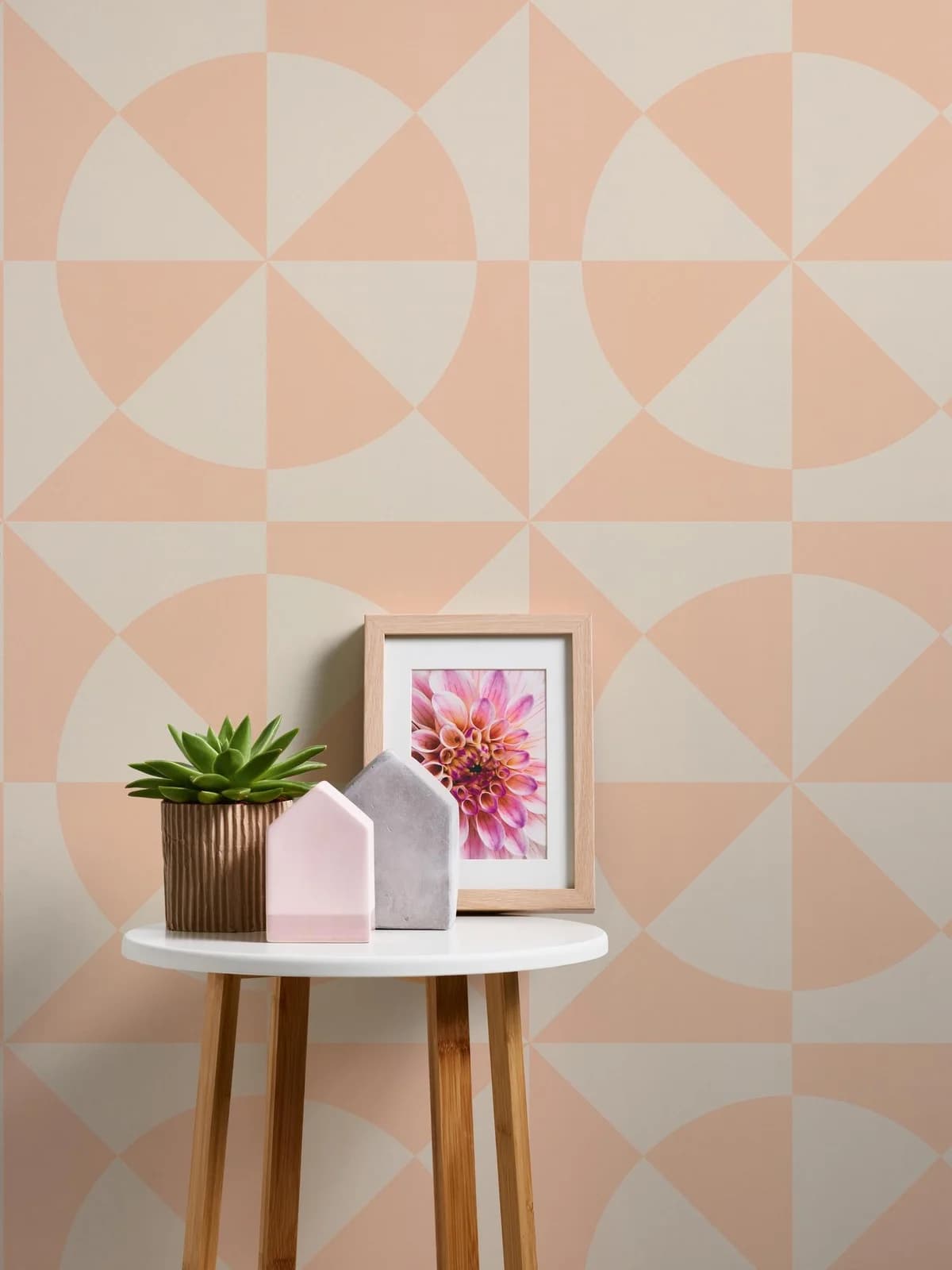 Livingwalls Vliestapete Pastell Geometrie Beige/Creme