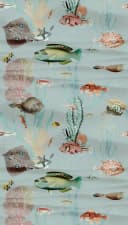 living walls Fototapete THE WALL III Fisch-Motiv Vliestapete Blau/Bunt Bild 1