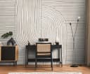 living walls Fototapete THE WALL III 3D Zeichnung Vliestapete Beige/Schwarz Bild 2