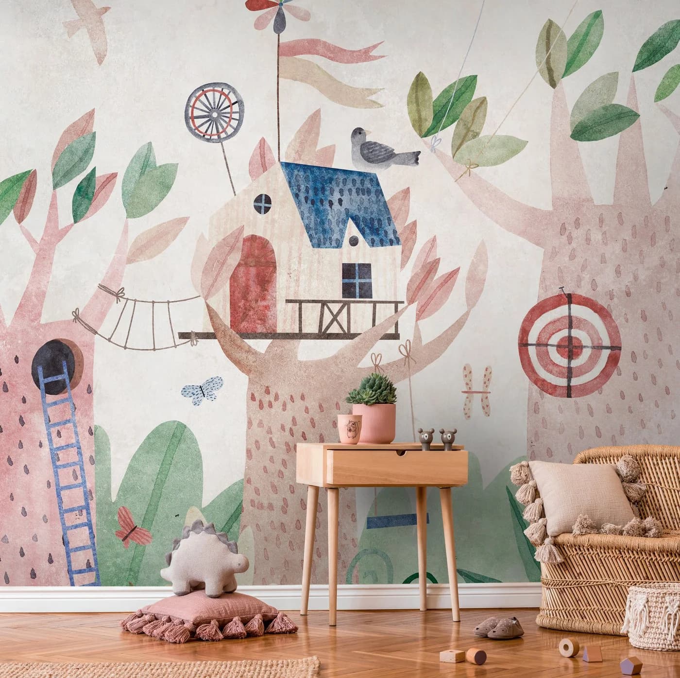 Fototapete Wald Baumhaus Kinder - Bild 2