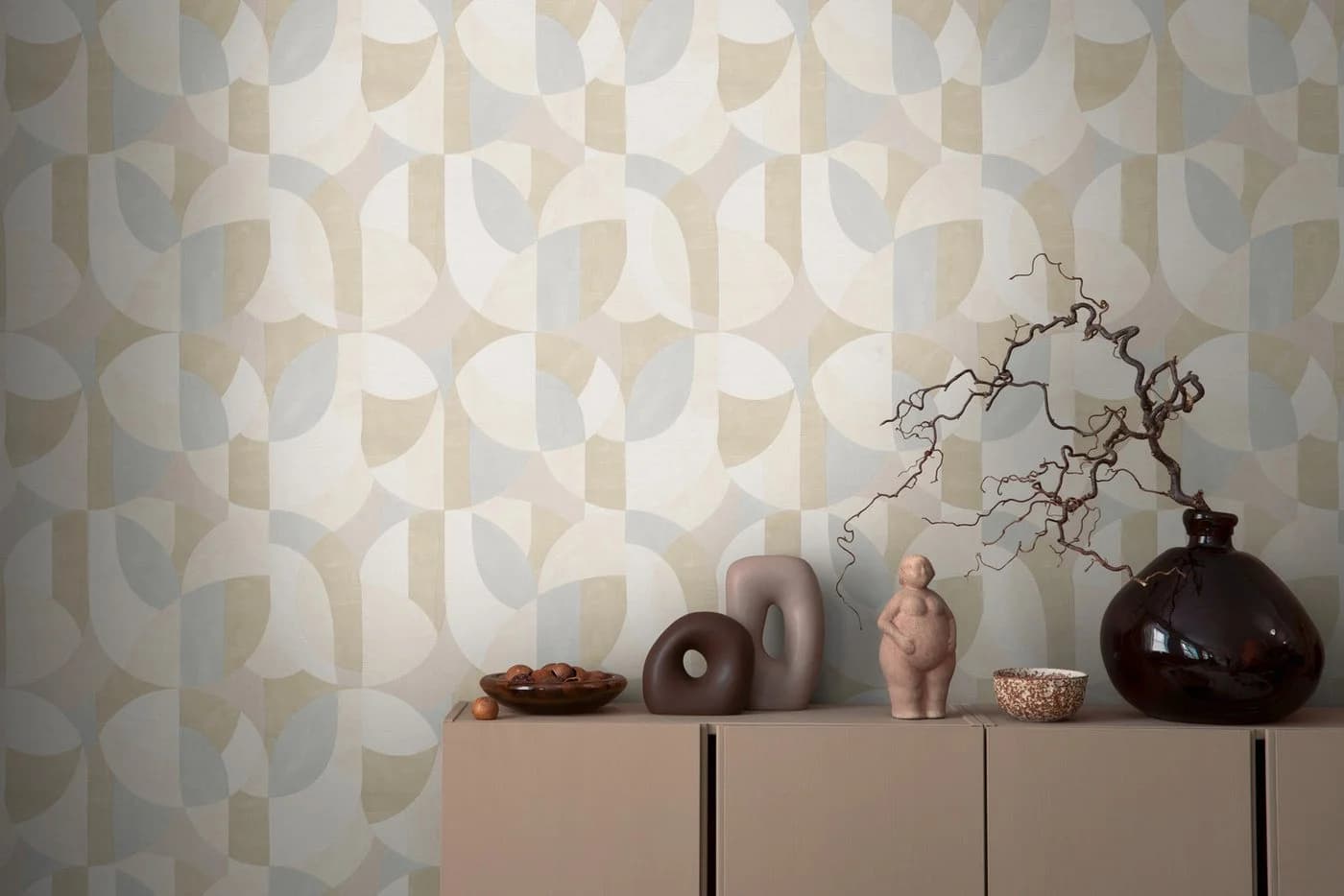A.S. Création Vliestapete French Affair Grau Beige Geometrisch - Bild 2