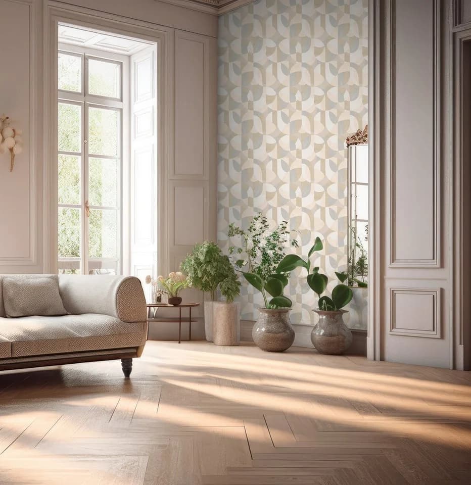 A.S. Création Vliestapete French Affair Grau Beige Geometrisch - Bild 4