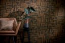 Living Walls Vliestapete Leinenoptik Ethno-Muster Schwarz Bild 2