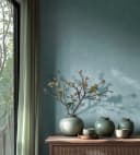 living walls Vliestapete Putzoptik Hellblau Matt Strukturiert Bild 2