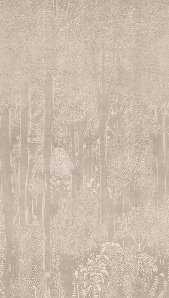 living walls Vliestapete Vibes & Styles Elara – Silent Forest Fototapete Grün