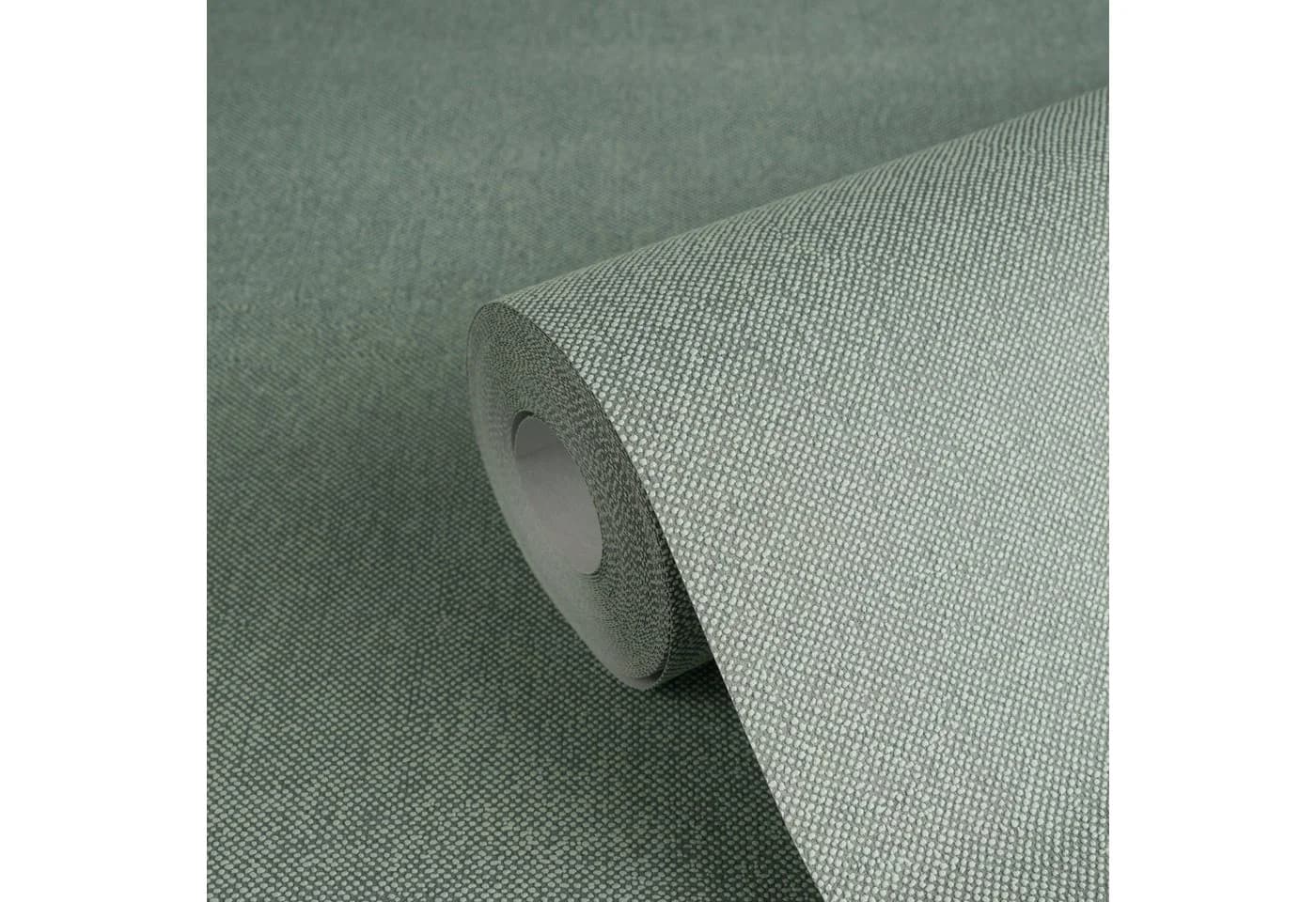 A.S. Création Vliestapete Textile Optik Grün - Bild 4