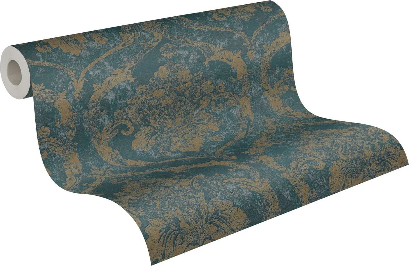 living walls Vliestapete Vibes & Styles Davide Grün Ornament Vintage