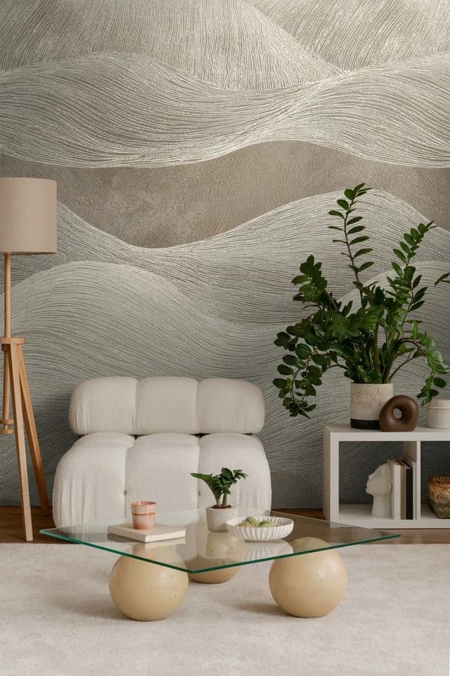 living walls Fototapete Berglandschaft Vlies Matt Braun Grau - Bild 5