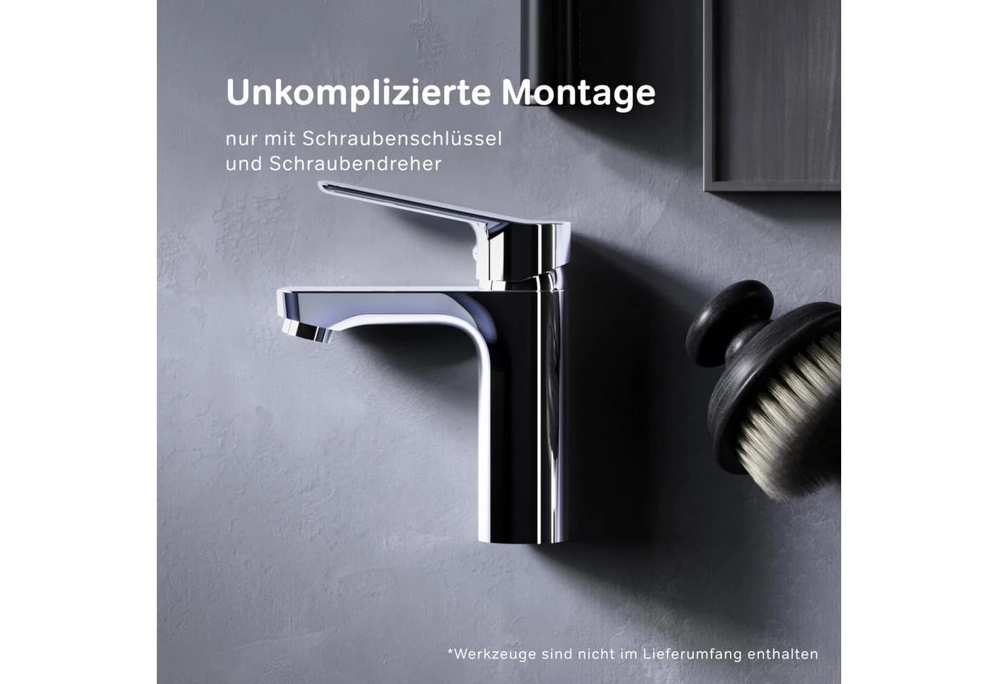 AM.PM Waschtischarmatur HIT M-Größe Einhebelmischer Chrom Silber - Bild 5