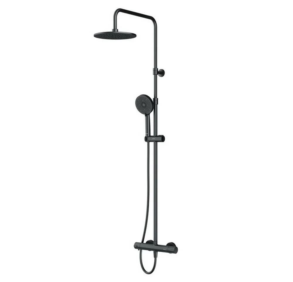AM.PM Duschsystem PLAY mit Thermostat Regendusche Handbrause Schwarz