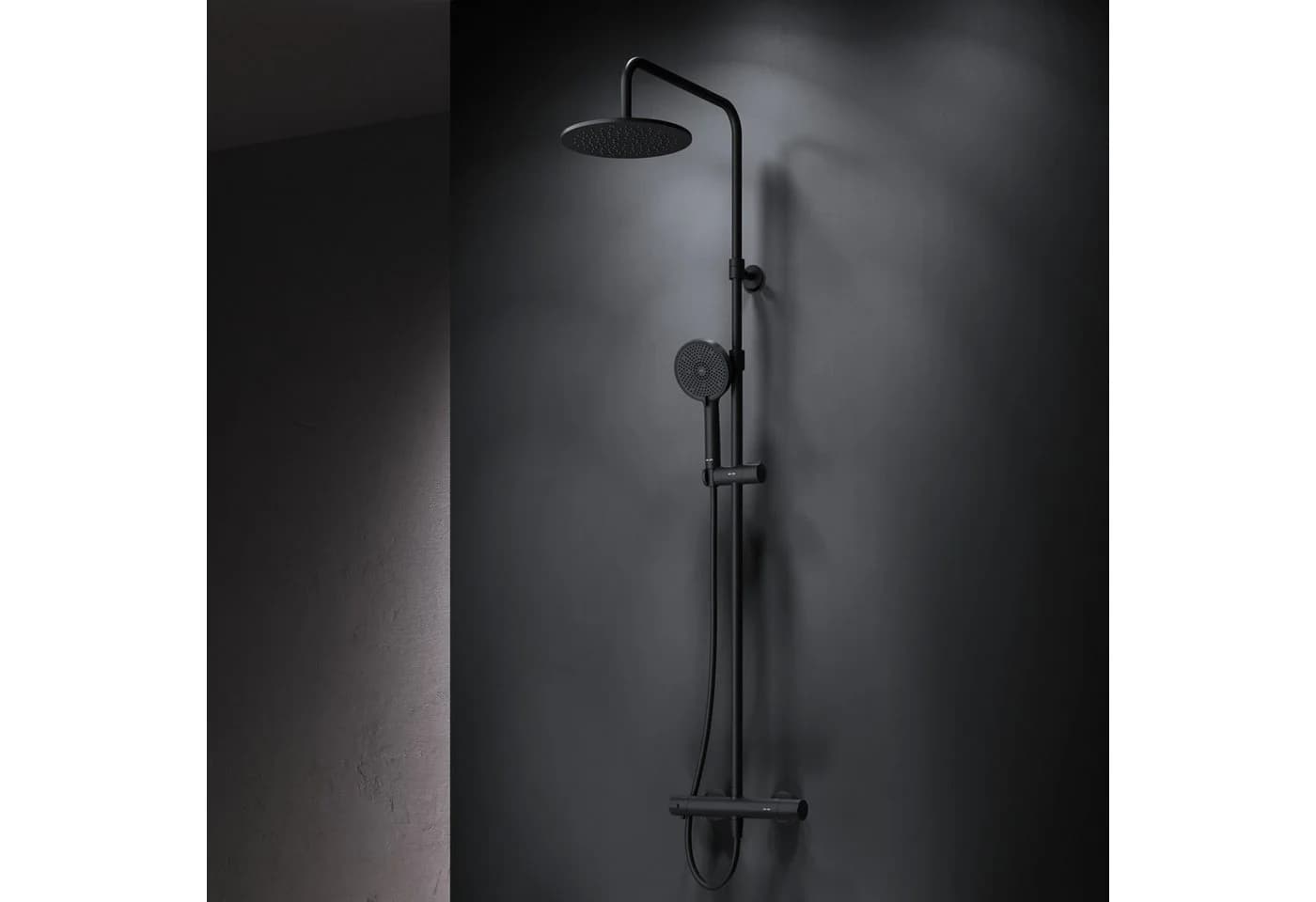AM.PM Duschsystem PLAY mit Thermostat Regendusche Handbrause Schwarz - Bild 2