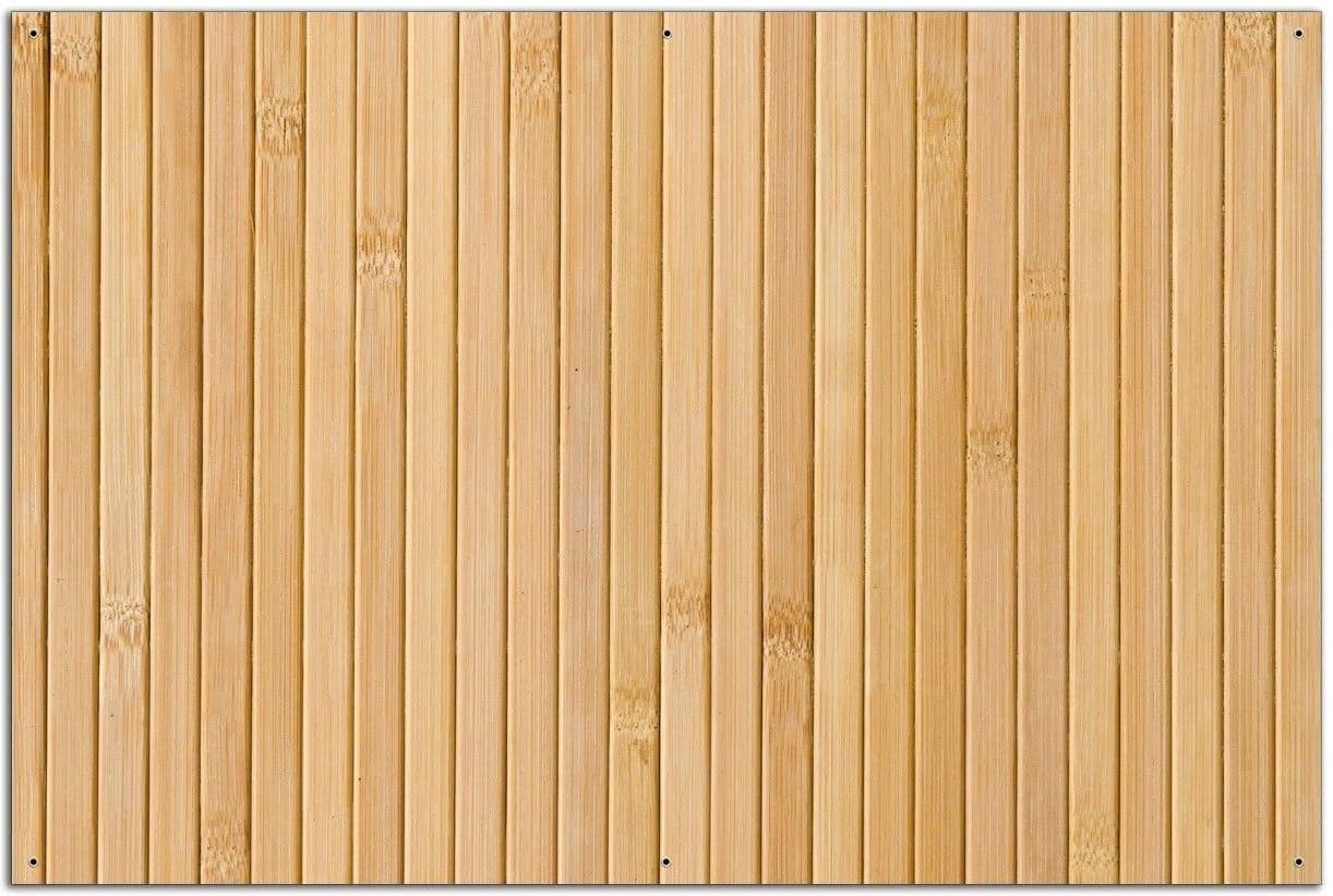 Wallario Sichtschutzzaunmatte Holzpanele hell - Bild 2