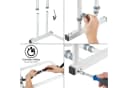ONVAYA Bett-Aufstehhilfe Weiß Stahlrohr Ergonomischer Griff Bild 4