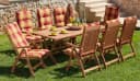 MERXX Garten-Essgruppe Maracaibo 8-tlg. Braun Polyester Bild 2
