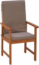 MERXX Gartenstuhl Montana 2er Set Braun Massivholz mit Kissen Bild 3