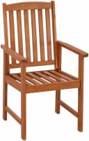 MERXX Gartenstuhl Montana 2er Set Braun Massivholz mit Kissen Bild 5