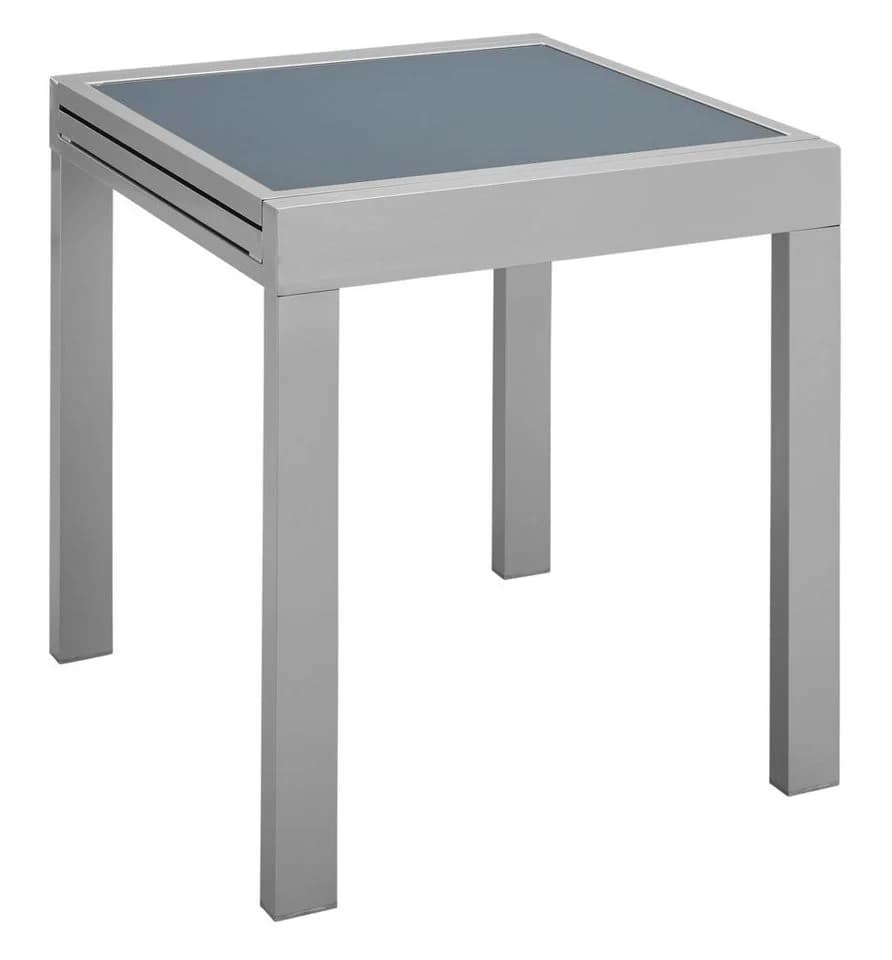 MERXX Lima Gartentisch Silber Ausziehbar Aluminium Glas - Bild 2