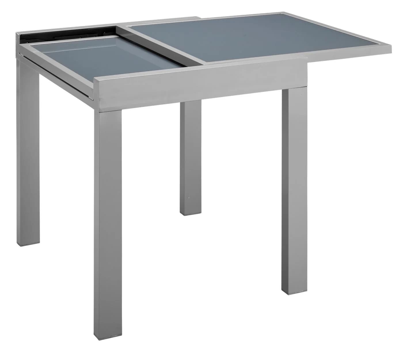 MERXX Lima Gartentisch Silber Ausziehbar Aluminium Glas - Bild 5